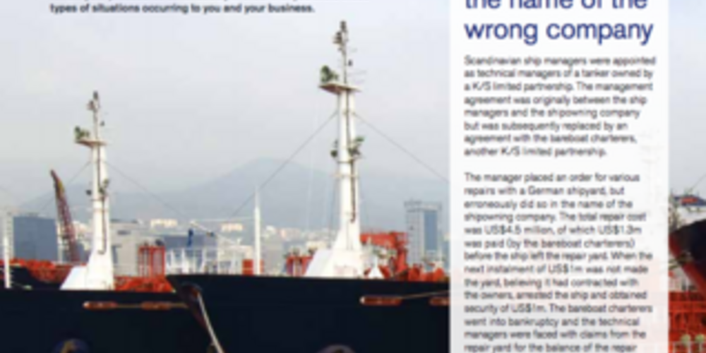 Ship management claims review