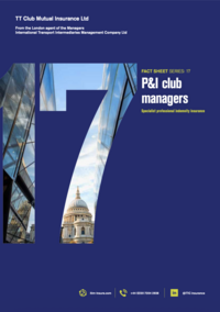 P&I Club Managers Fact Sheet - US