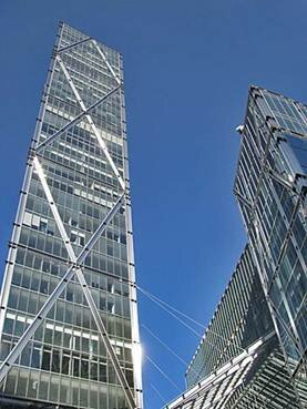 Charity event: Tom Irving and Duncan Mann will be abseiling down Broadgate Tower on Sunday 7th June