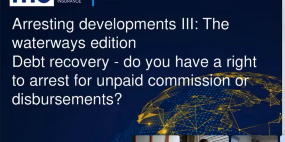 Webinar recording: Arresting developments part III - a waterways special