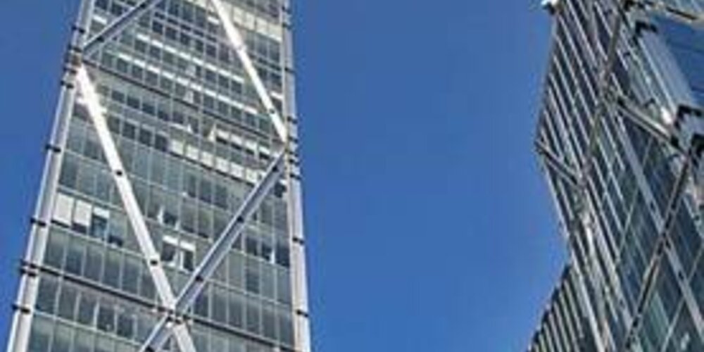 Charity event: Tom Irving and Duncan Mann will be abseiling down Broadgate Tower on Sunday 7th June
