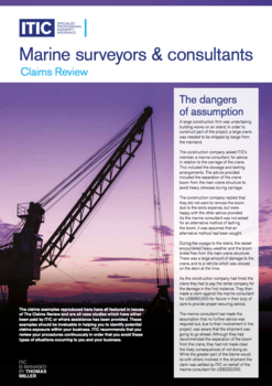 Marine surveyor and consultants claims review