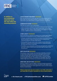 ITIC additional products summary