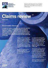 Read the Spring 2013 edition of ITIC's Claims Review