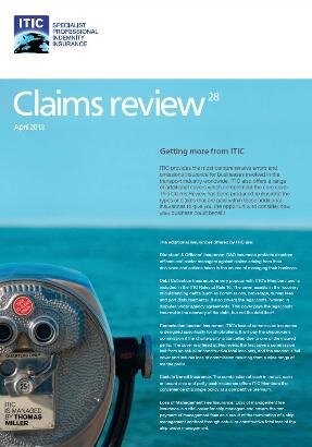 Claims Review 28 - Getting more from ITIC. Read the latest edition of the Claims Review here...