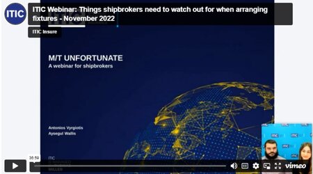 Webinar: Things shipbrokers need to watch out for when arranging fixtures