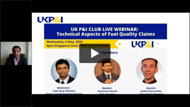 UK P&I Club Webinar: Fuel Quality Part 2 - Technical Aspects of Fuel Quality Claims